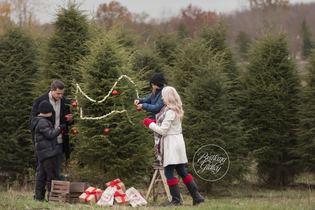 Tree Farm Photography | Decorating The Christmas Tree Photo Shoot in Cleveland Ohio