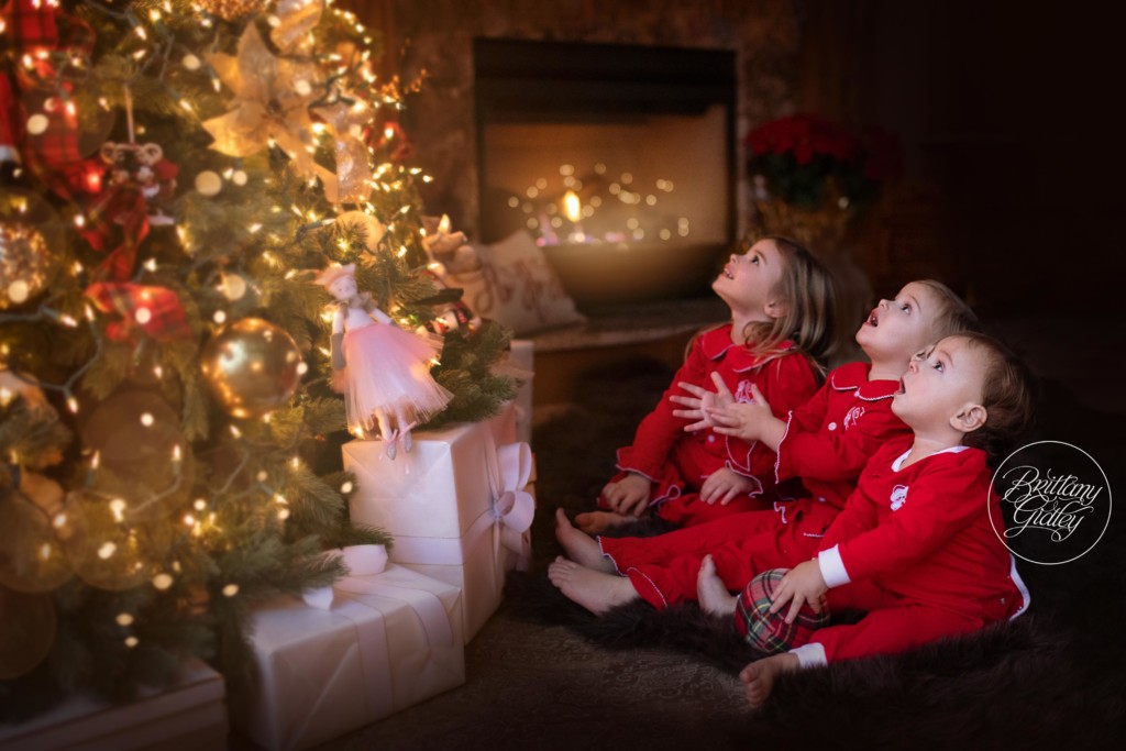 Christmas Magic Child Photo Shoot | Brittany Gidley Photography LLC