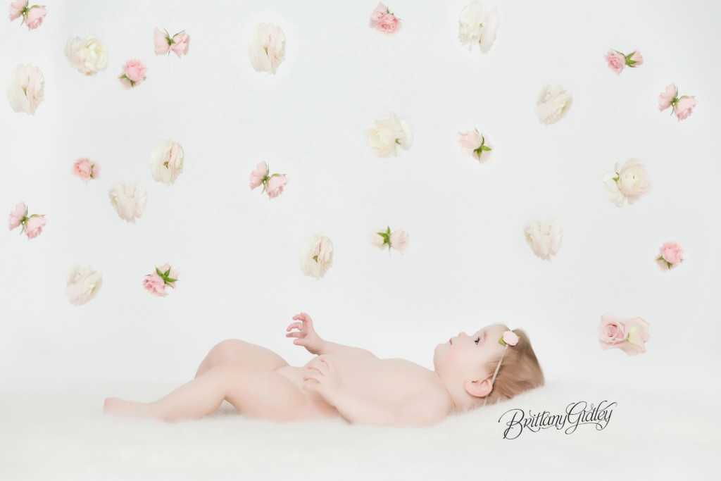 Flower Market Dream Session Photo Shoot Baby | Brittany Gidley Photography LLC
