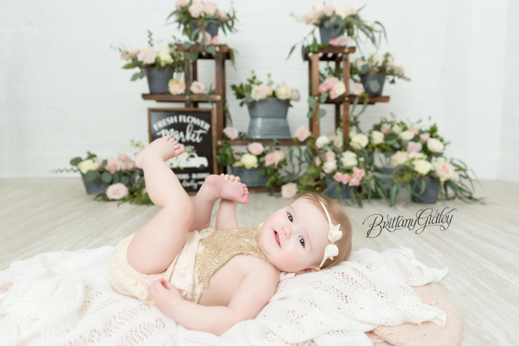 Flower Market Dream Session Photo Shoot Baby | Brittany Gidley Photography LLC