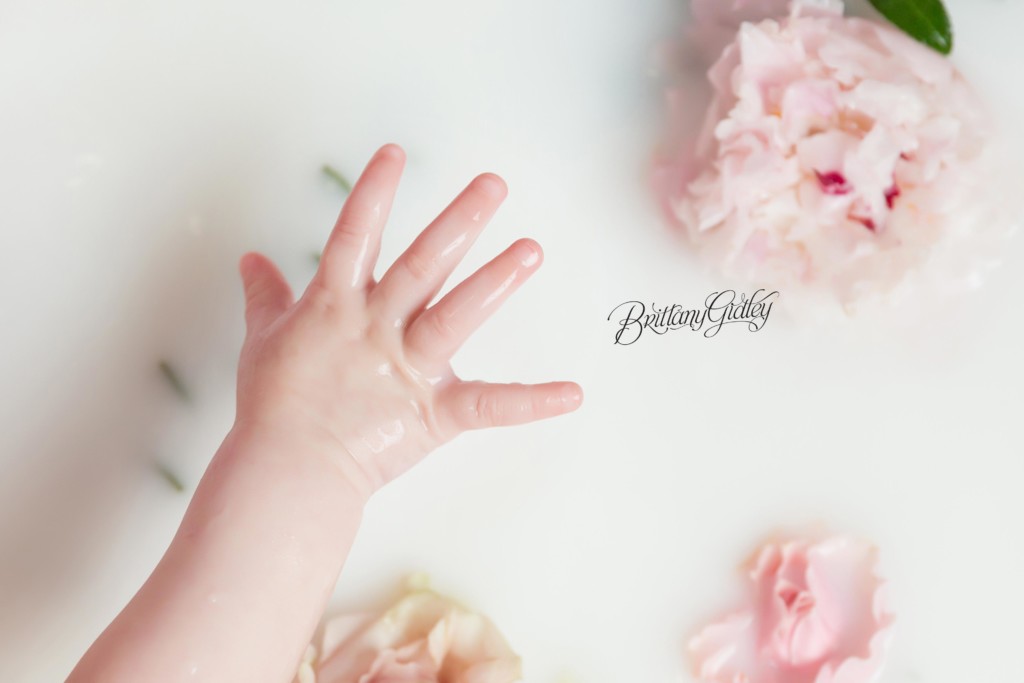 Baby Milk Bath Photo Shoot | Brittany Gidley Photography LLC