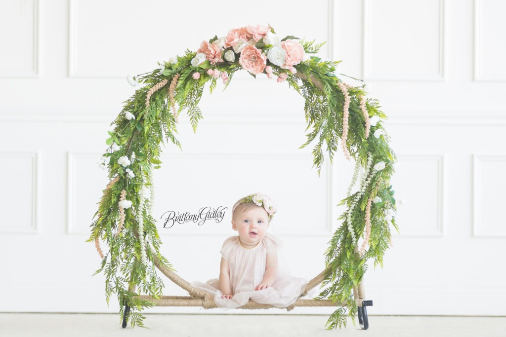 Floral Hoop Baby Photo Shoot | Floral Hoop