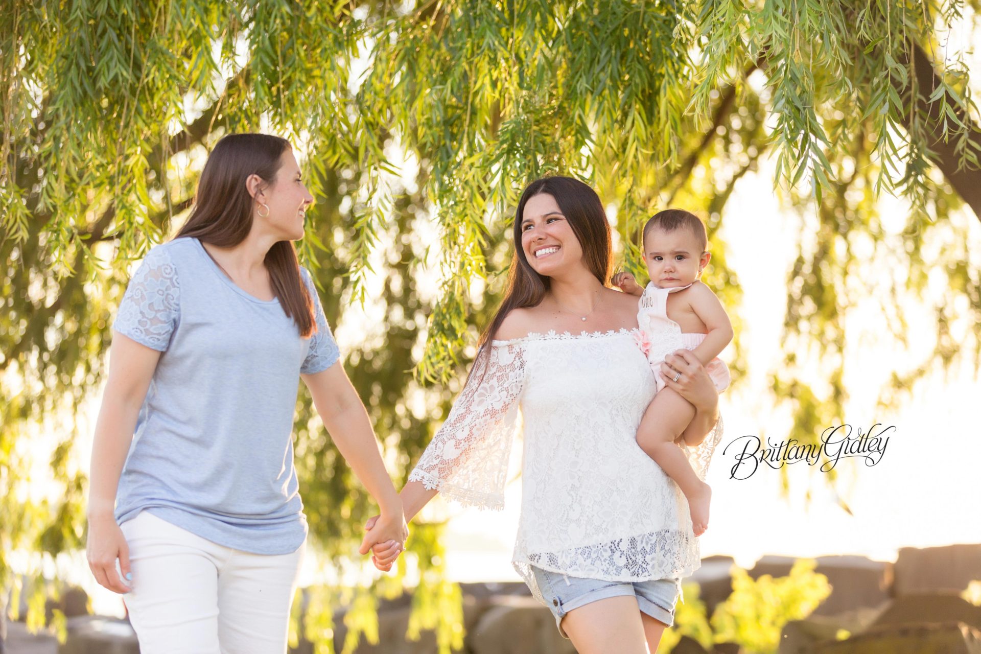 12 Month Baby and Family