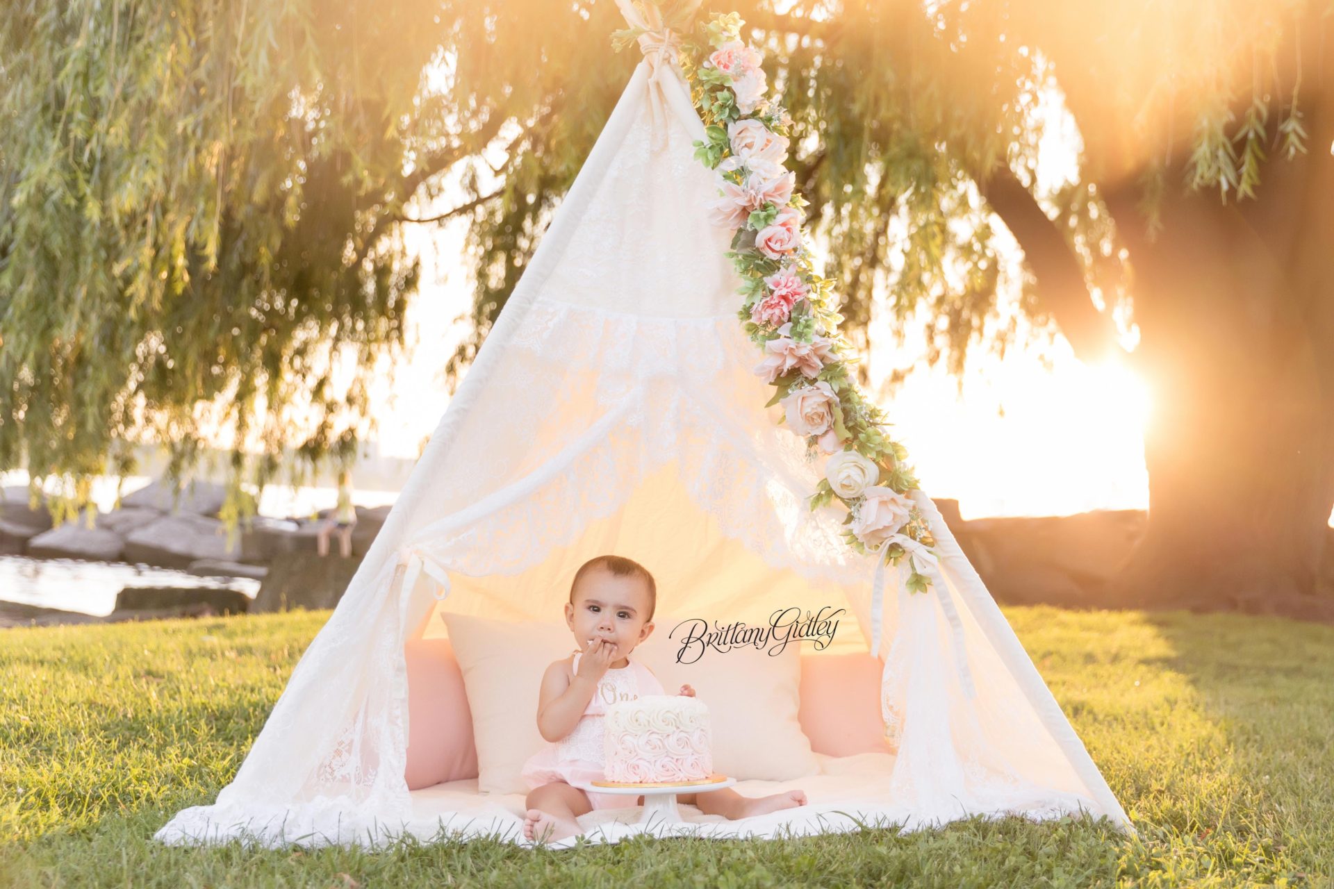 Boho Cake Smash | Hadley 12 Months | Edgewater Park