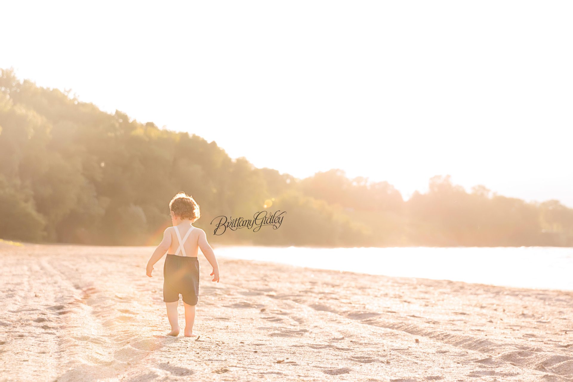 Photo Shoot of Toddler Boy at Edgewater Beach in Cleveland Ohio