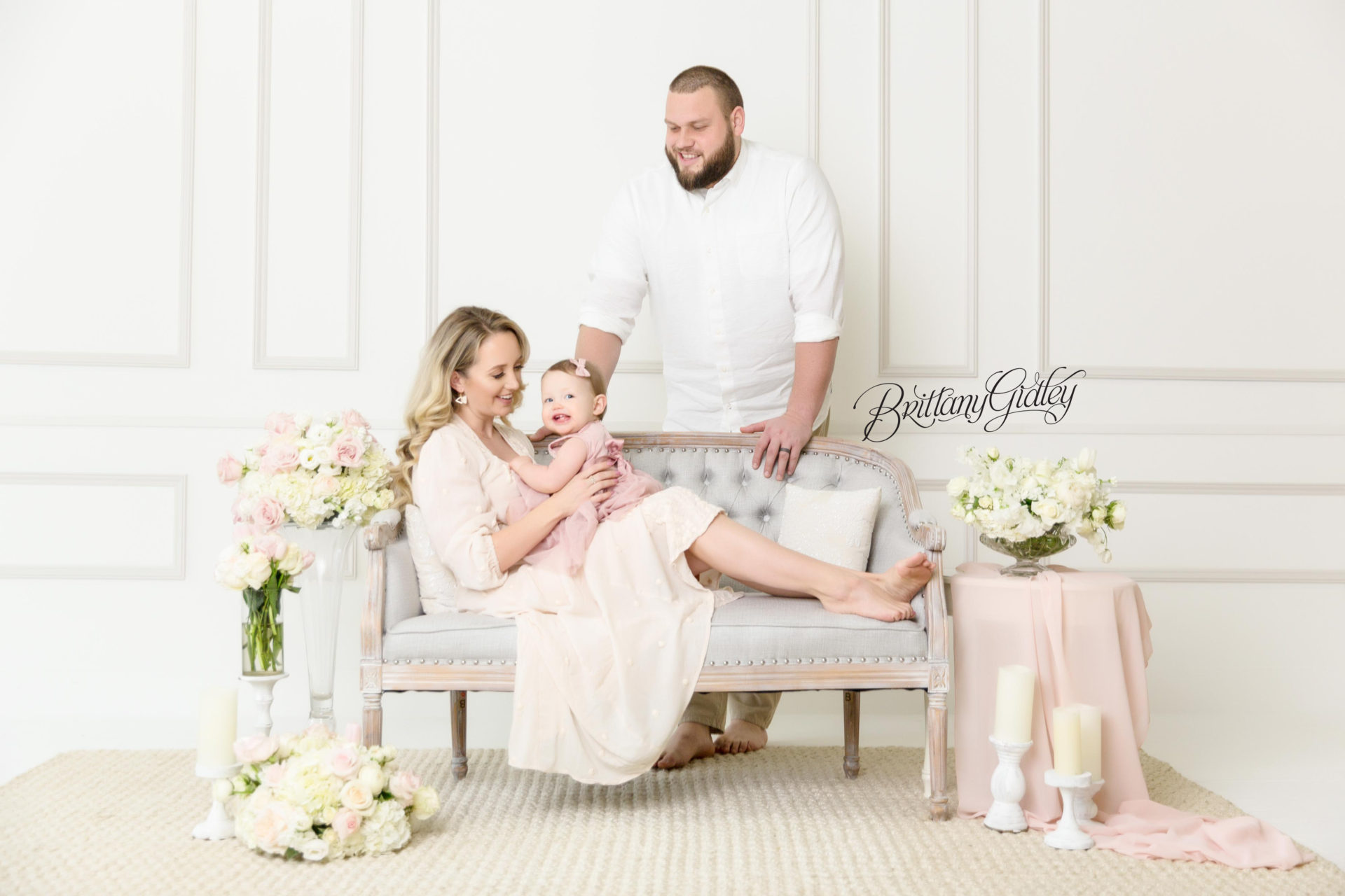 Floral Fete Dream Session | Zoey 12 Months | Flower Wall Photo Shoot