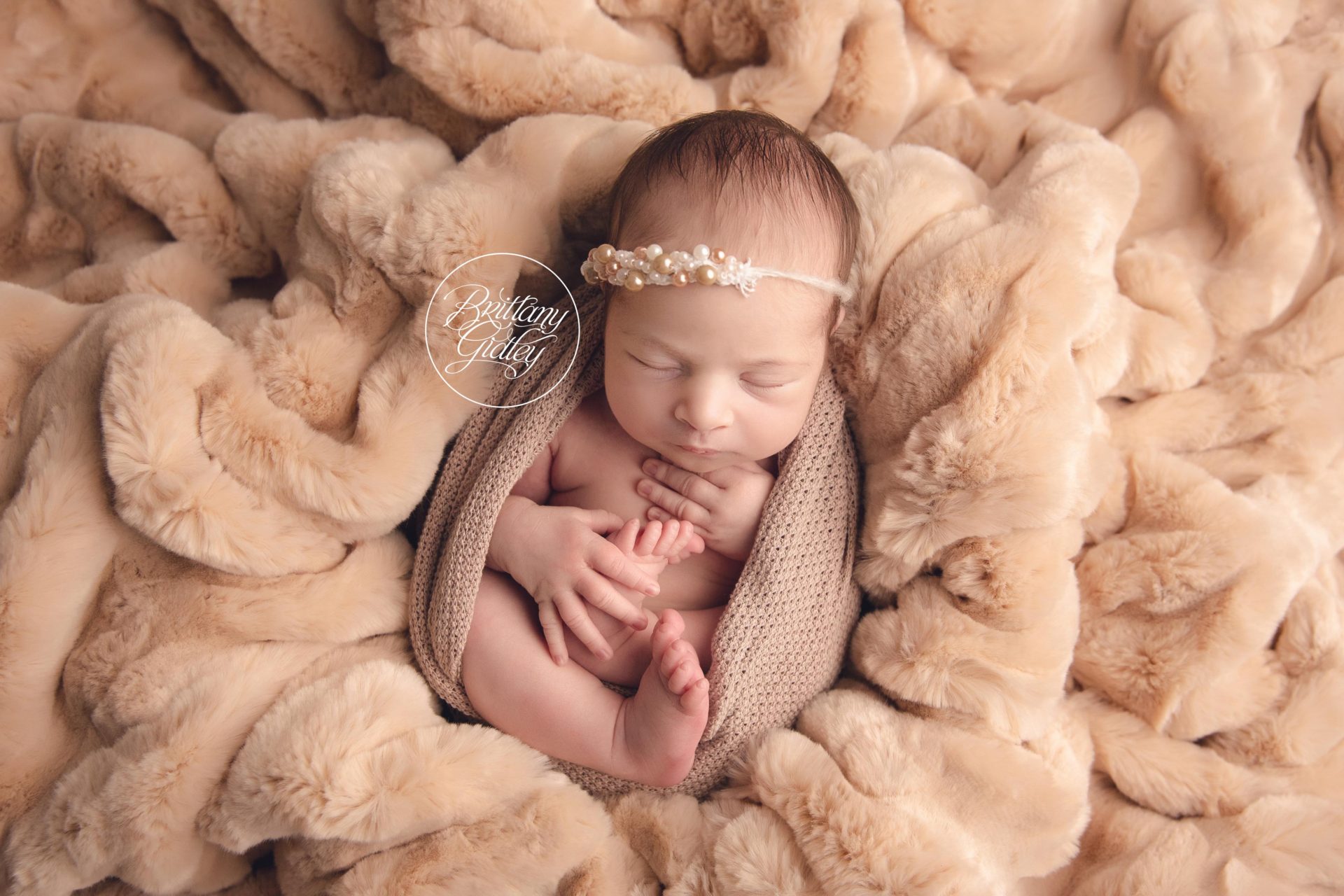 Newborn Photo Shoot with One Week Old