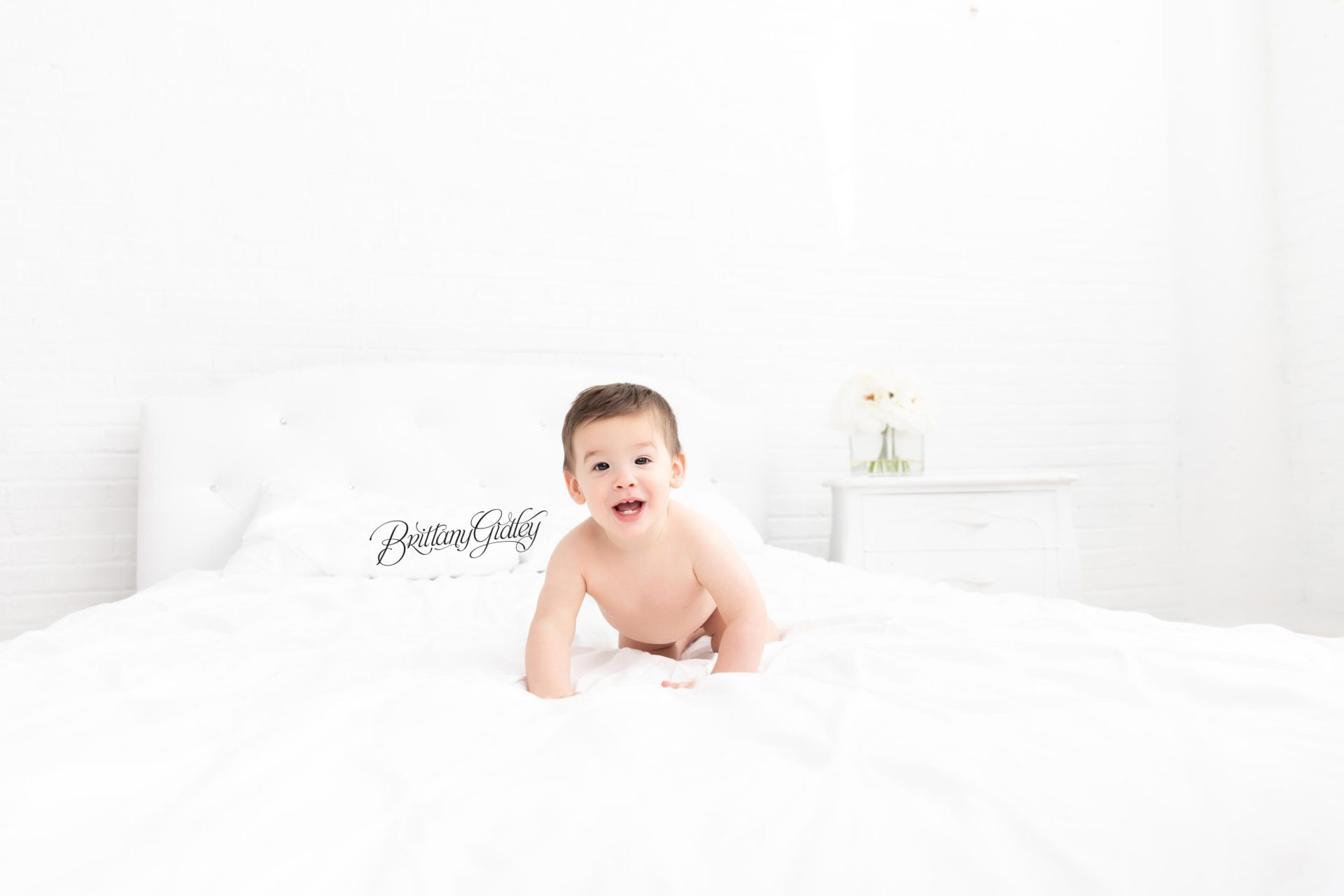 Baby Photo Shoot of 12 Month Twins | Photography Studio | Brittany Gidley Photography
