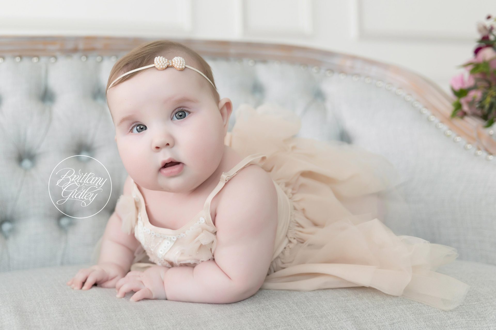 6 Month Old Baby Photo Shoot at Brittany Gidley Photography in Cleveland Ohio