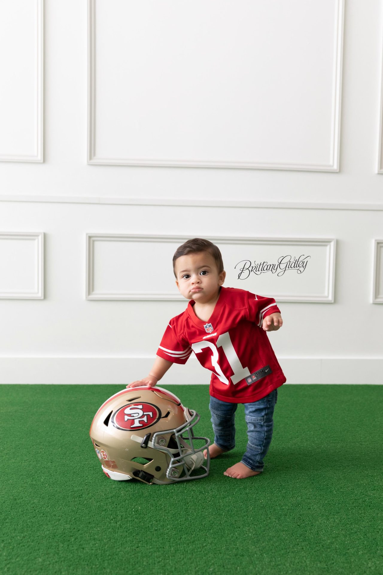 SF 49ers Baby Photo Shoot
