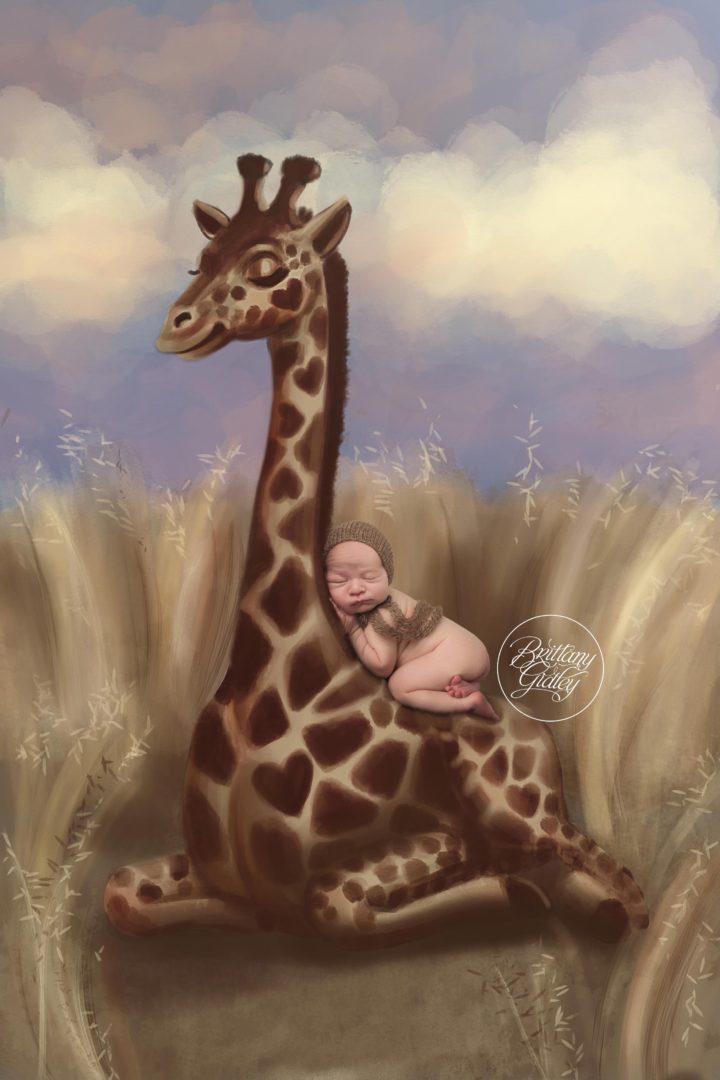 Giraffe Newborn Photo Inspiration | Safari Nursery | Introducing Carson