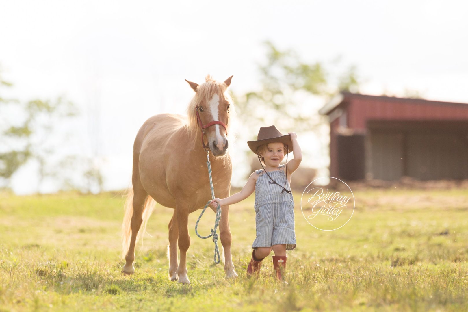 Horse Child Photo Shoot | Pictures of Horses With Children | Cowboy Theme