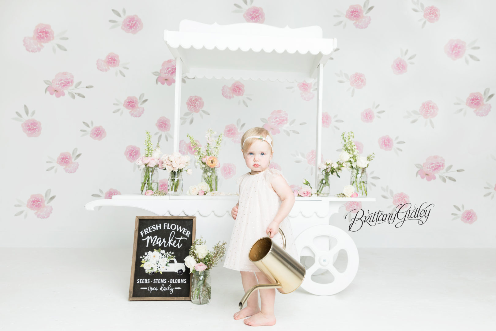 Flower Themed Baby Photo Shoot