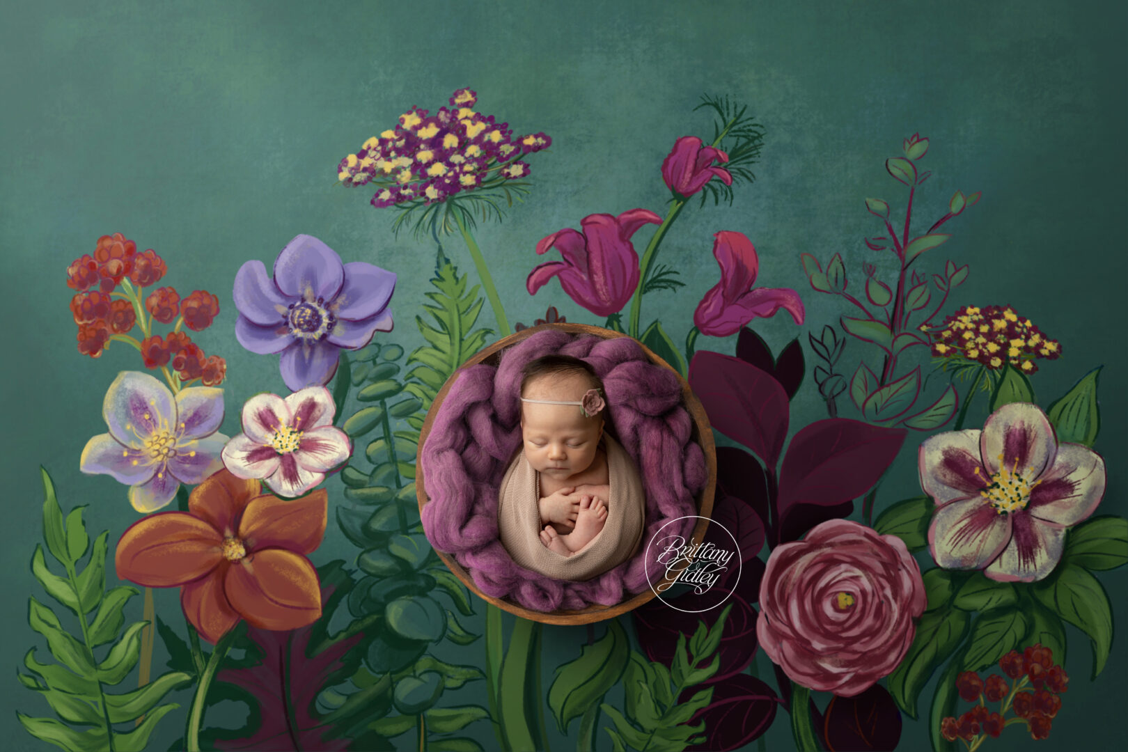 Floral Newborn Baby Nursery and Photo Shoot Ideas