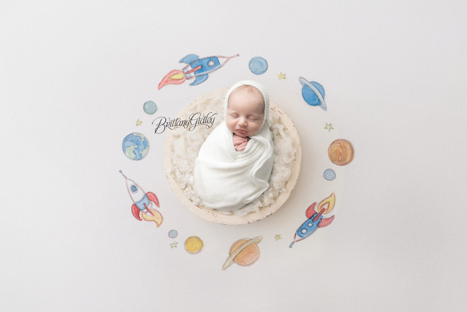 Outer Space Newborn Dream Session
