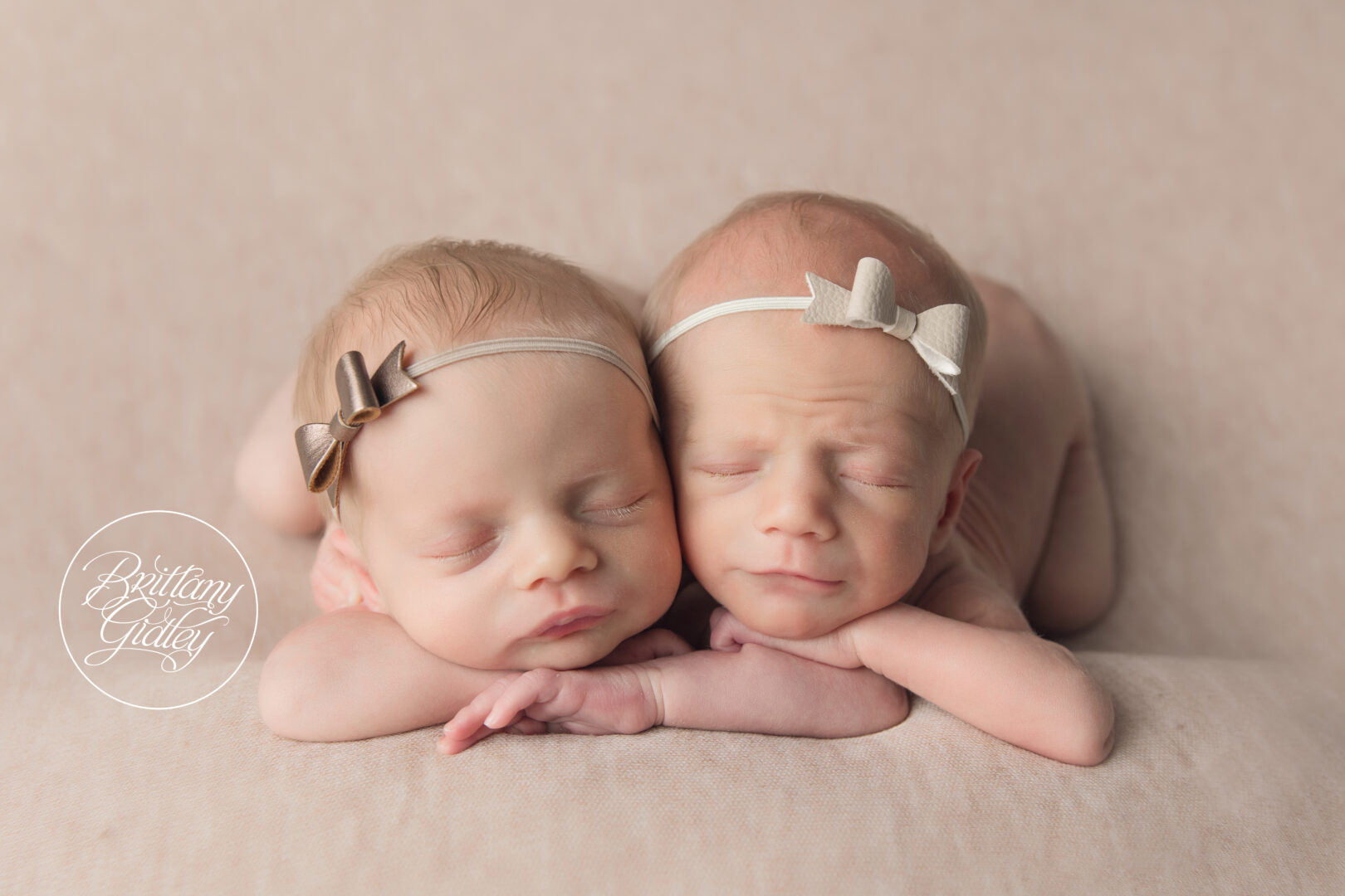 Newborn Twins Brittany Gidley Photography