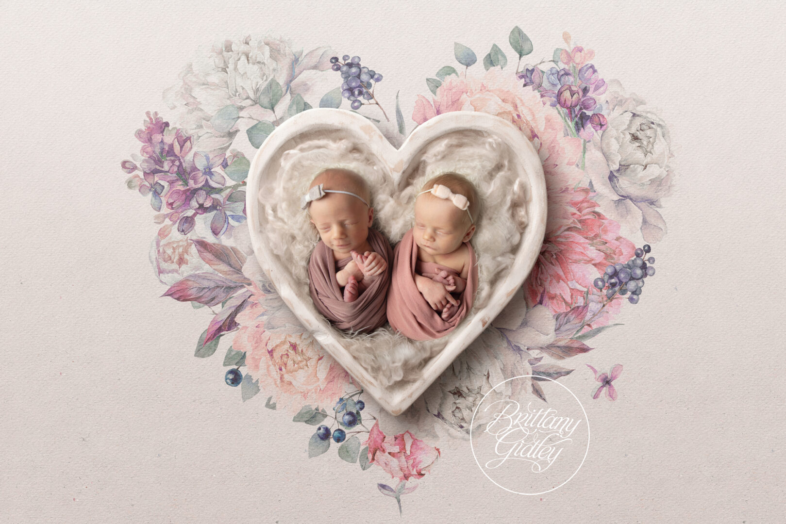 Twin Newborn Session | Seven Hills Newborn Twins Photographer