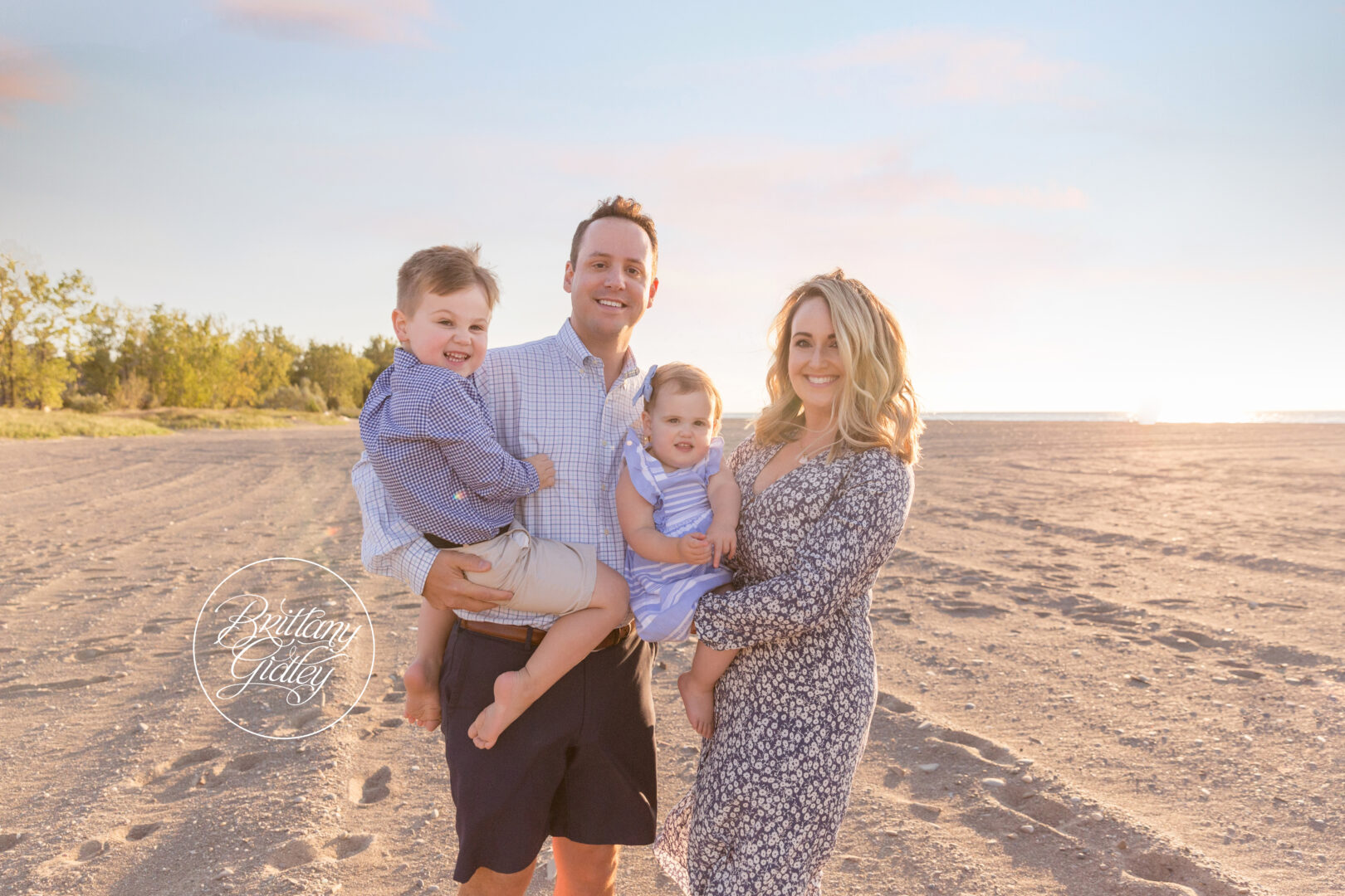 Sunset Family Beach Photos | Gates Mills Photography