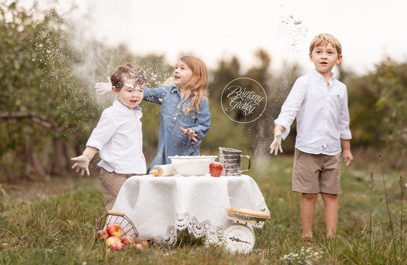 Apple Pie Flour Fight