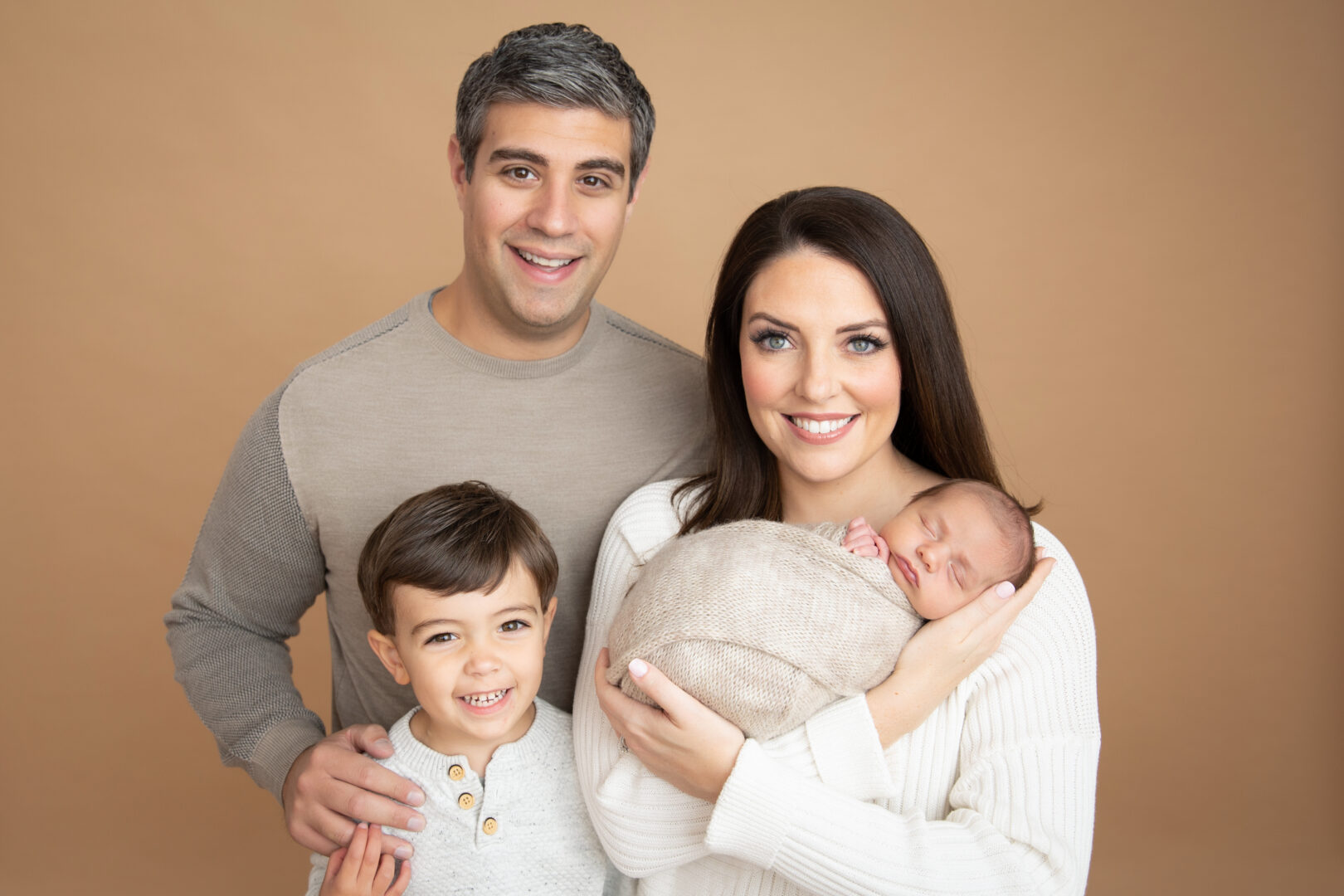 Family with Newborn Baby Boy | Baby Boy | Akron Newborn Photographer