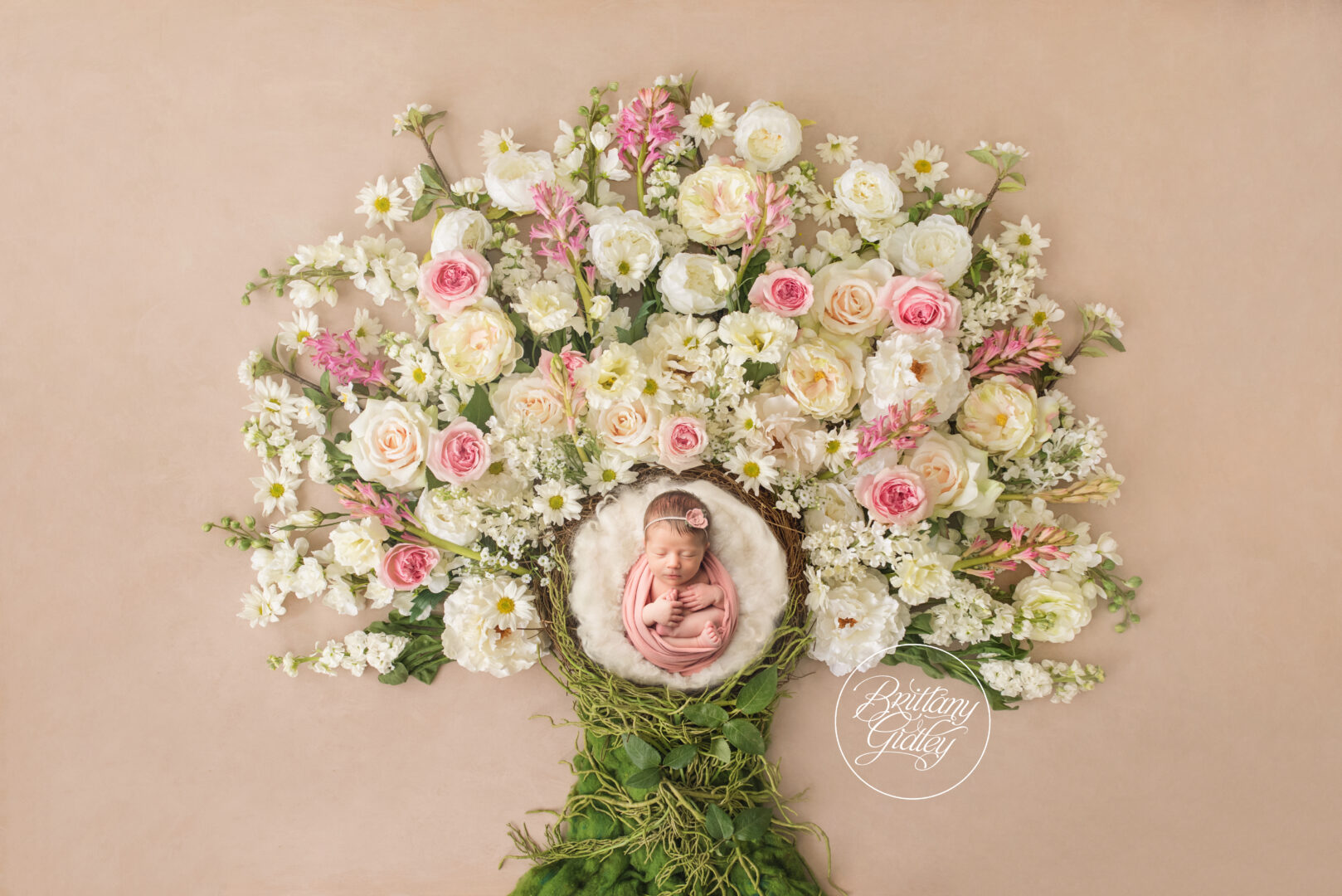 Floral Newborn Dream Session | Warren Ohio Newborn Photographer