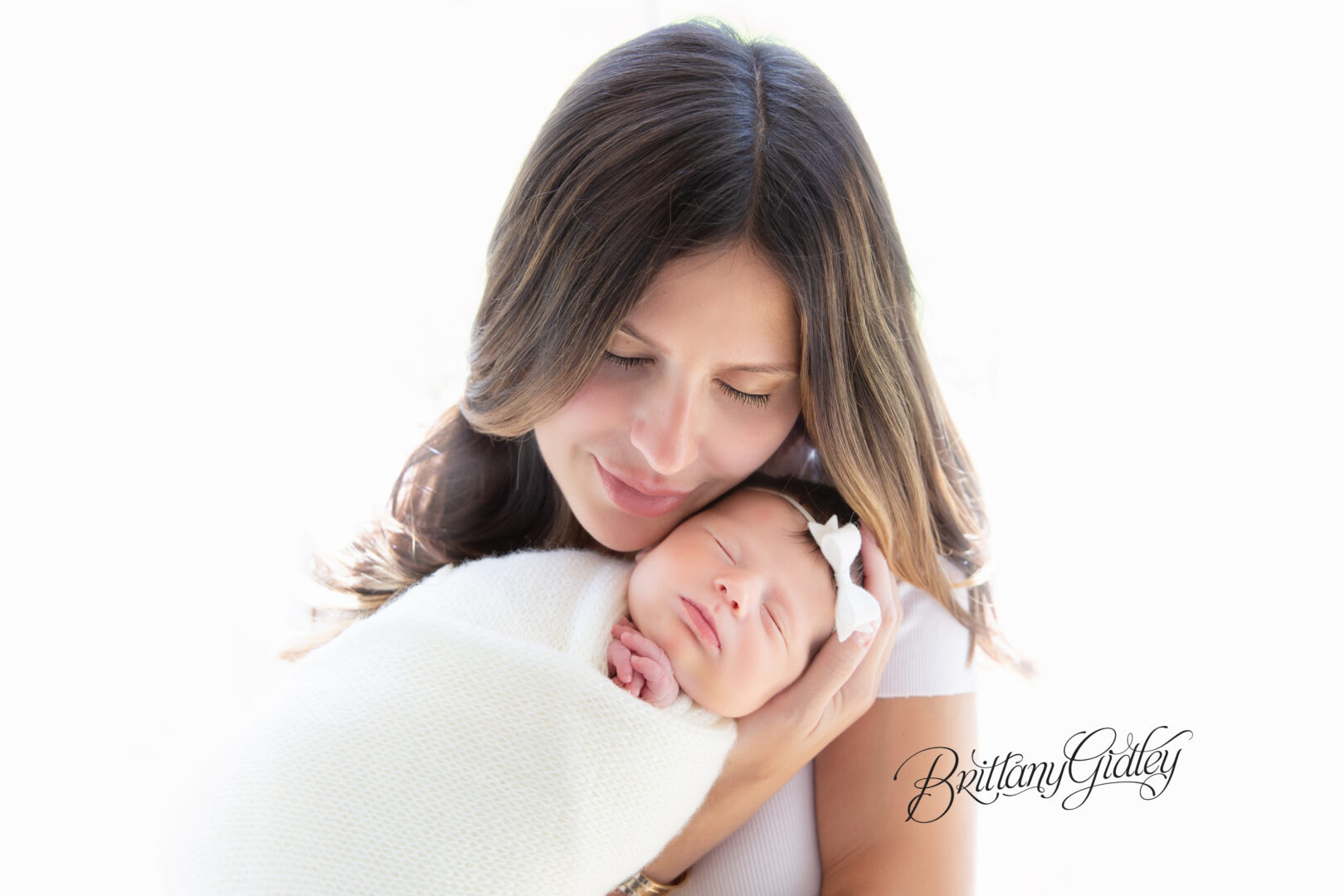 Newborn Baby Girl With Mother