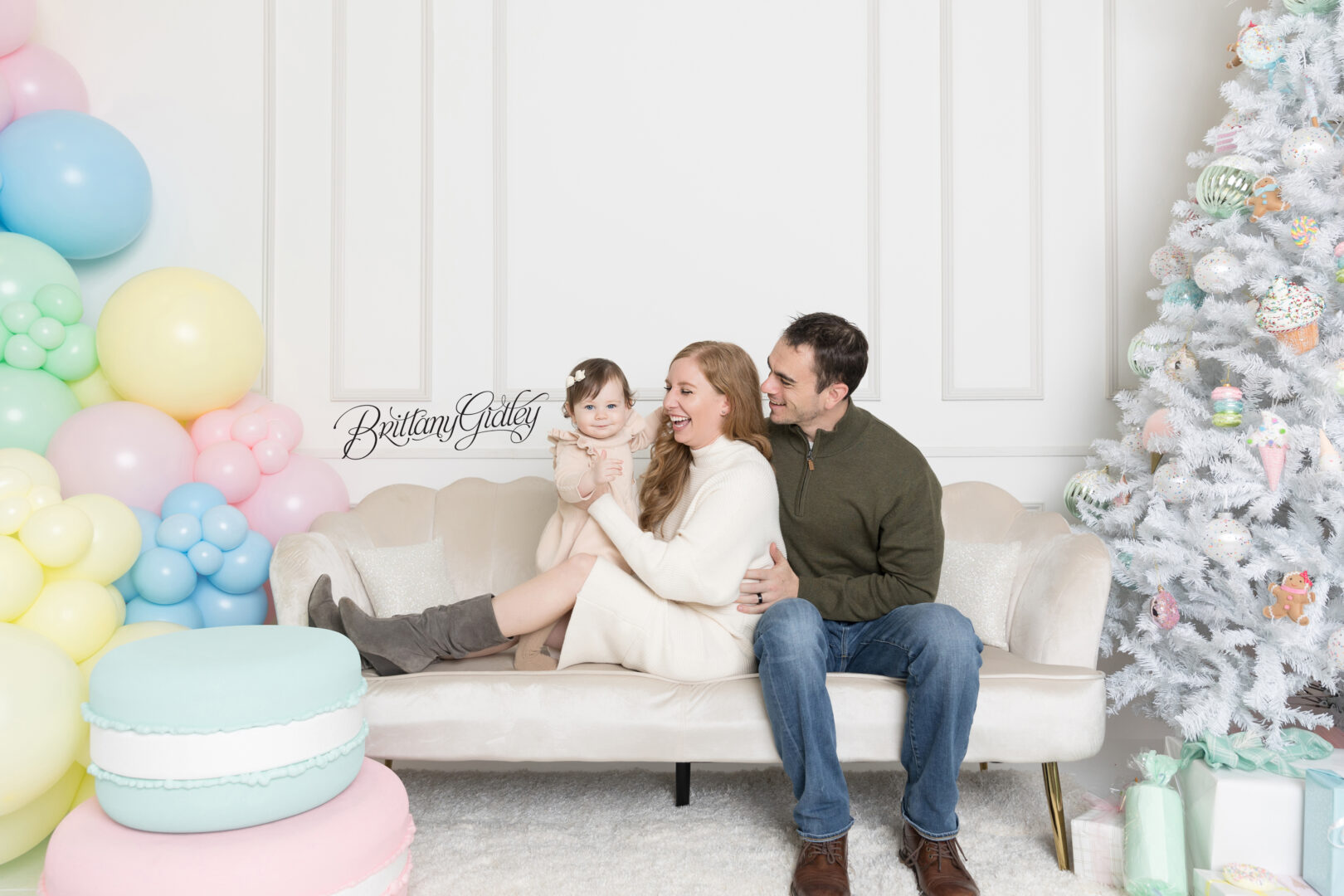 Family Photo Shoot | Candy Shop Themed First Birthday | First Birthday Photographer