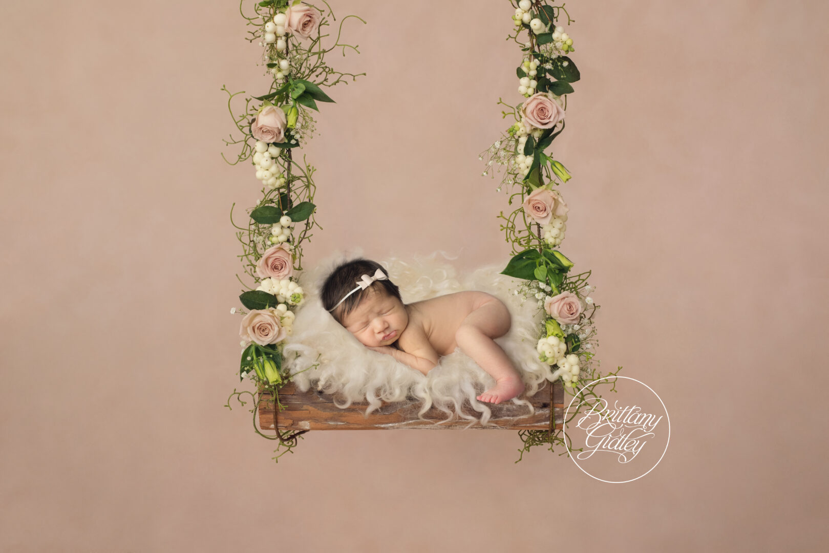 Floral Swing Newborn | Pittsburgh Newborn Photographer