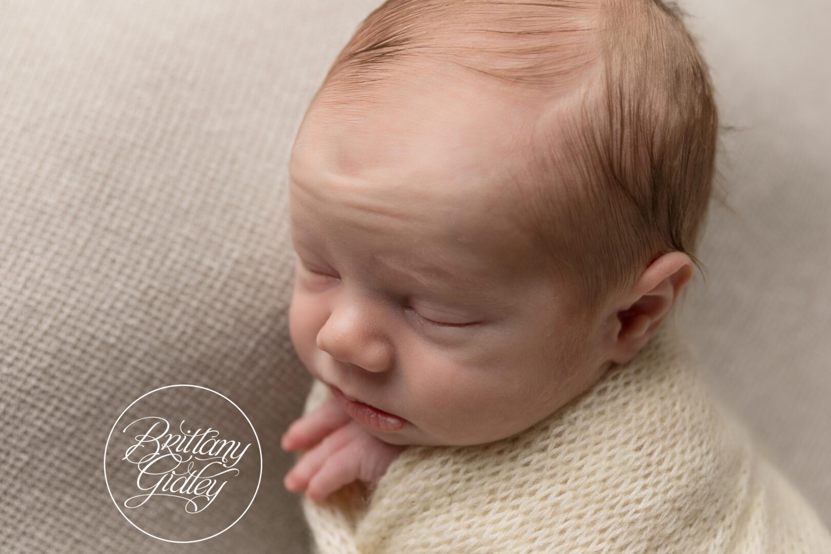 Newborn Baby Boy Wrapped Canton Ohio Newborn Photographer
