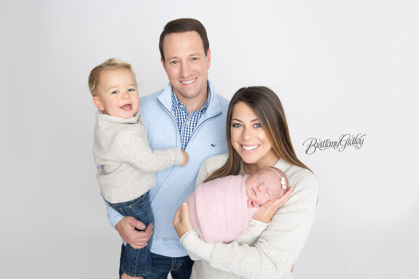 Newborn Baby and Family