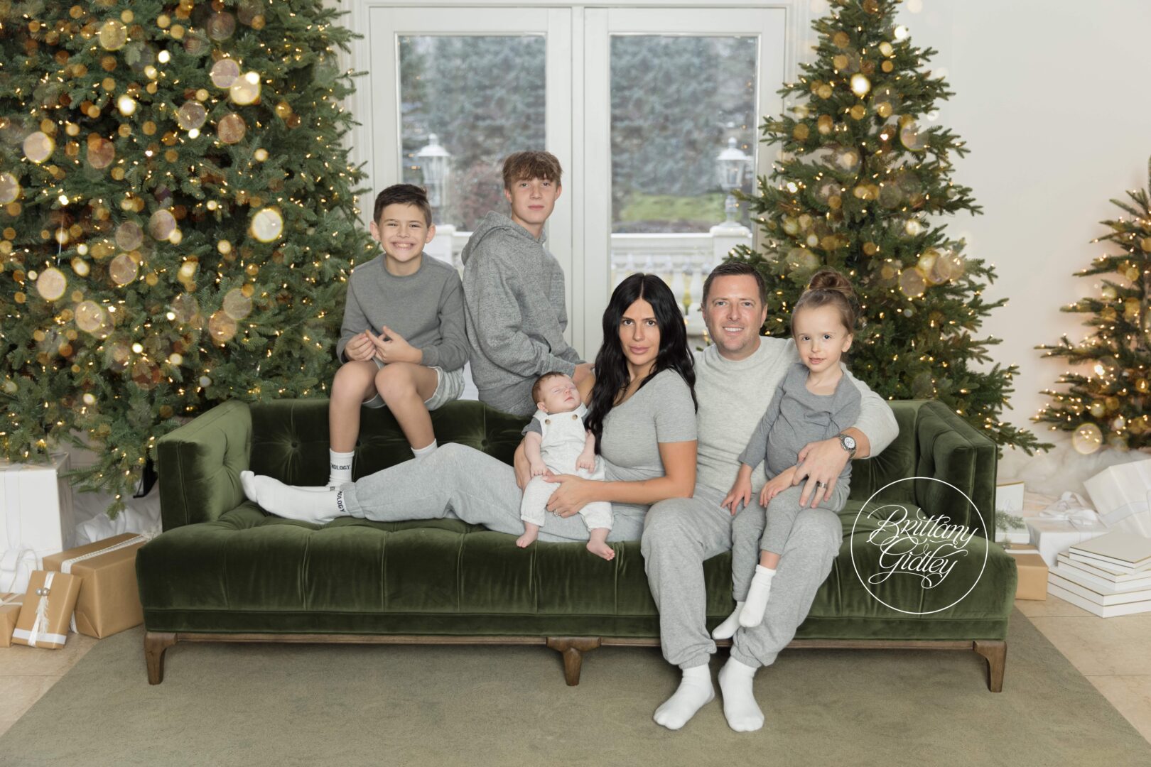 Sweatpants Christmas Card | In Home Christmas Photography
