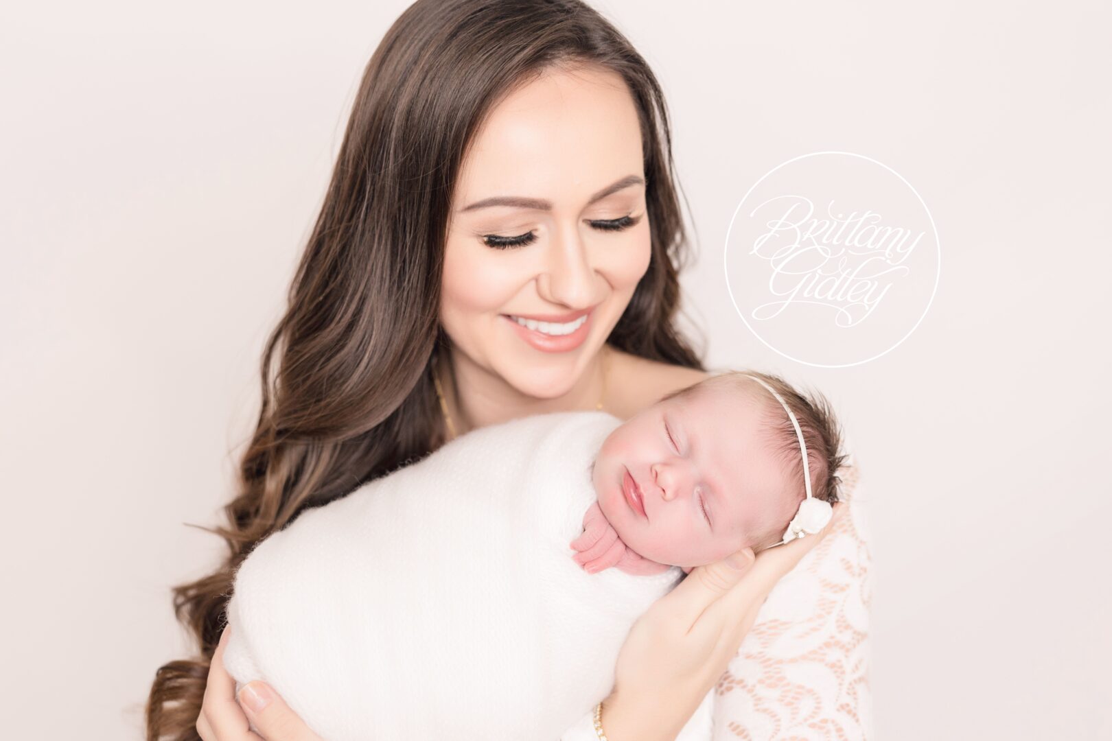 Newborn Baby Girl and Mother
