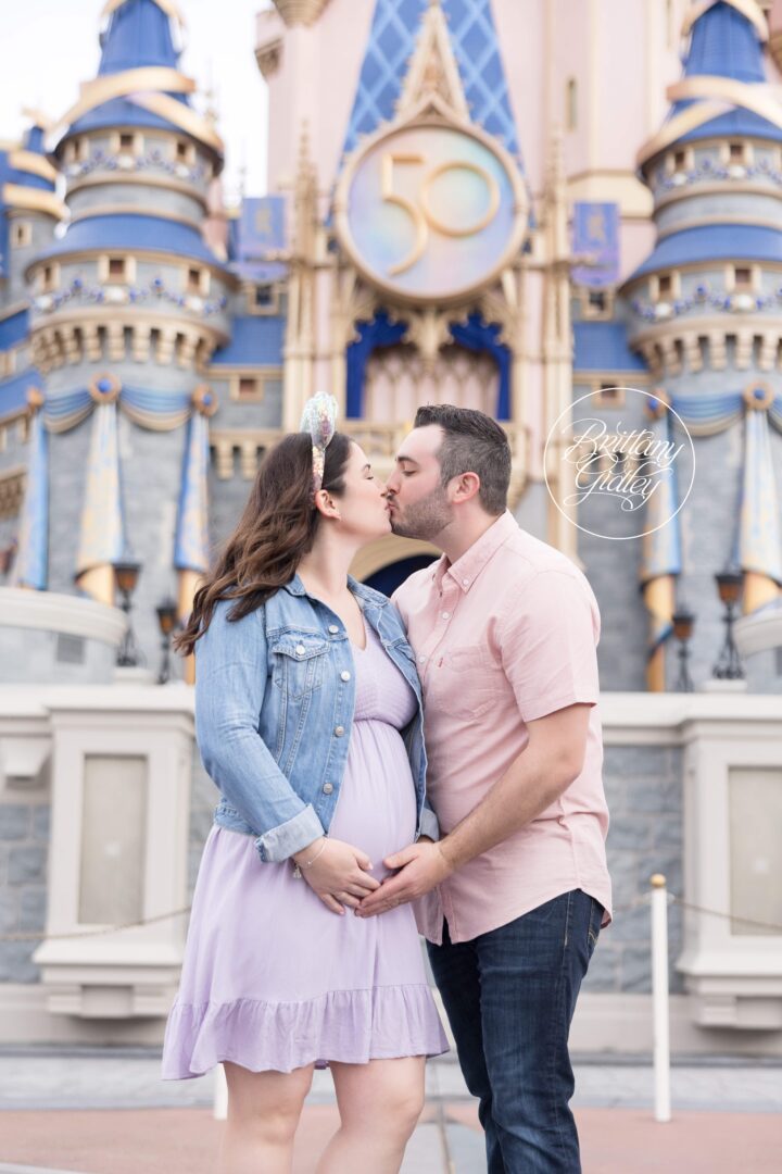 Pregnancy Announcement Magic Kingdom