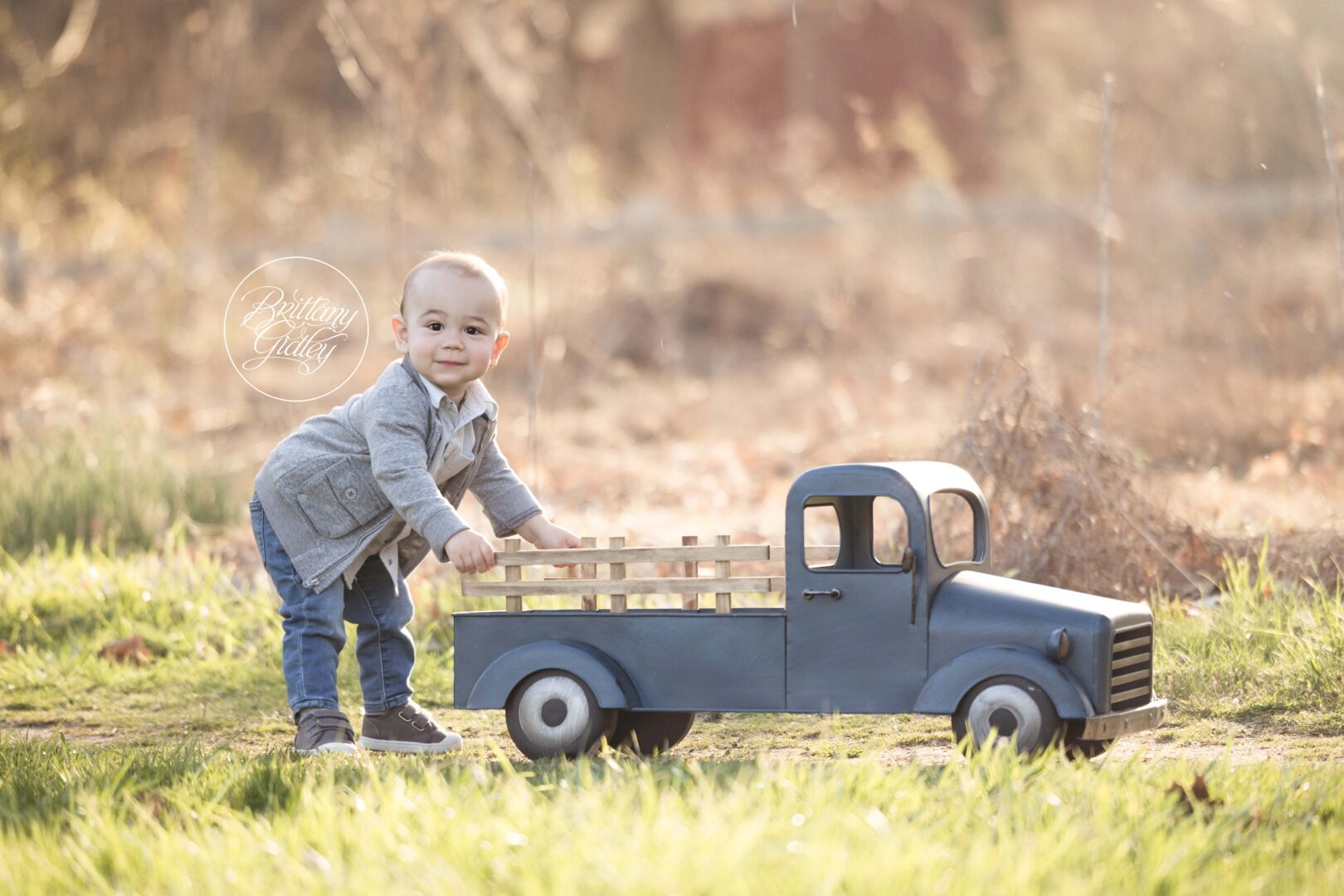 Baby Boy Truck Photography