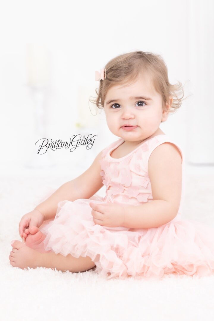 Baby Girl 12 Months Old | Columbia Station Photographer