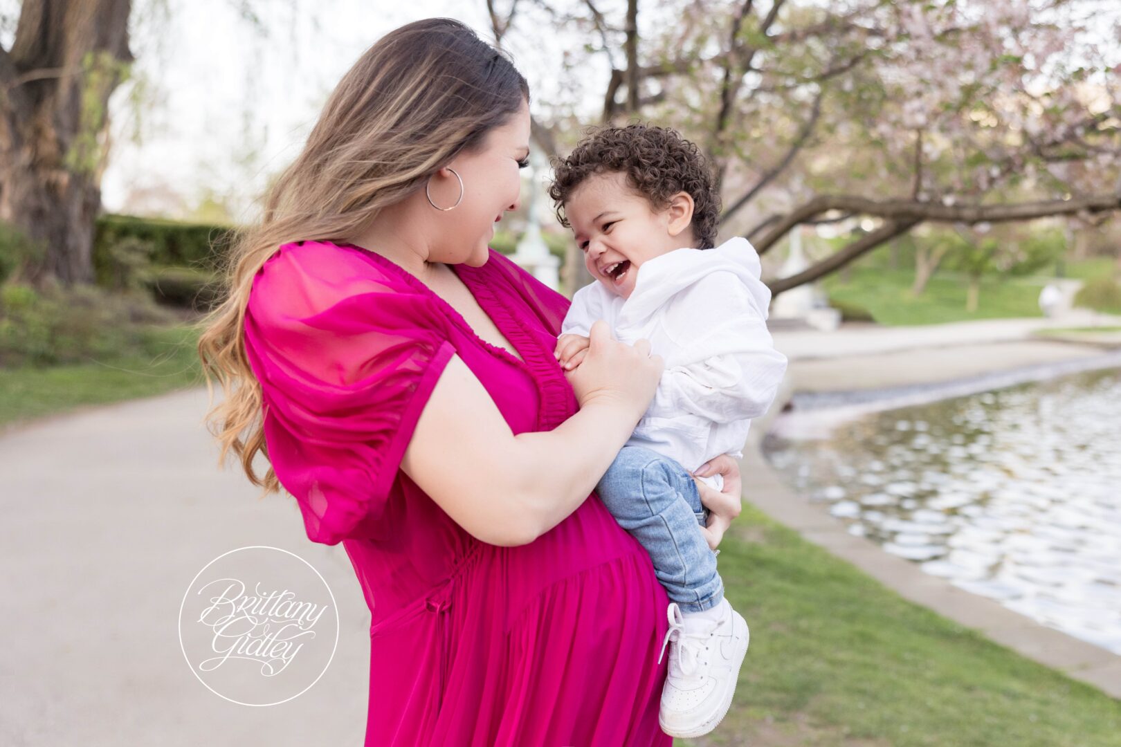 Mother and Son Photography | Cherry Blossom Maternity