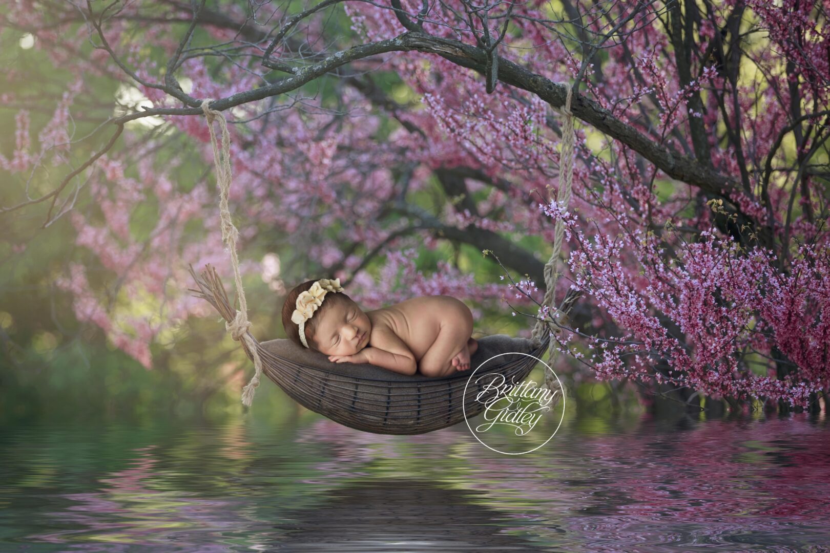 Outdoor Newborn Photography | Newborn Girl Cleveland Photographer
