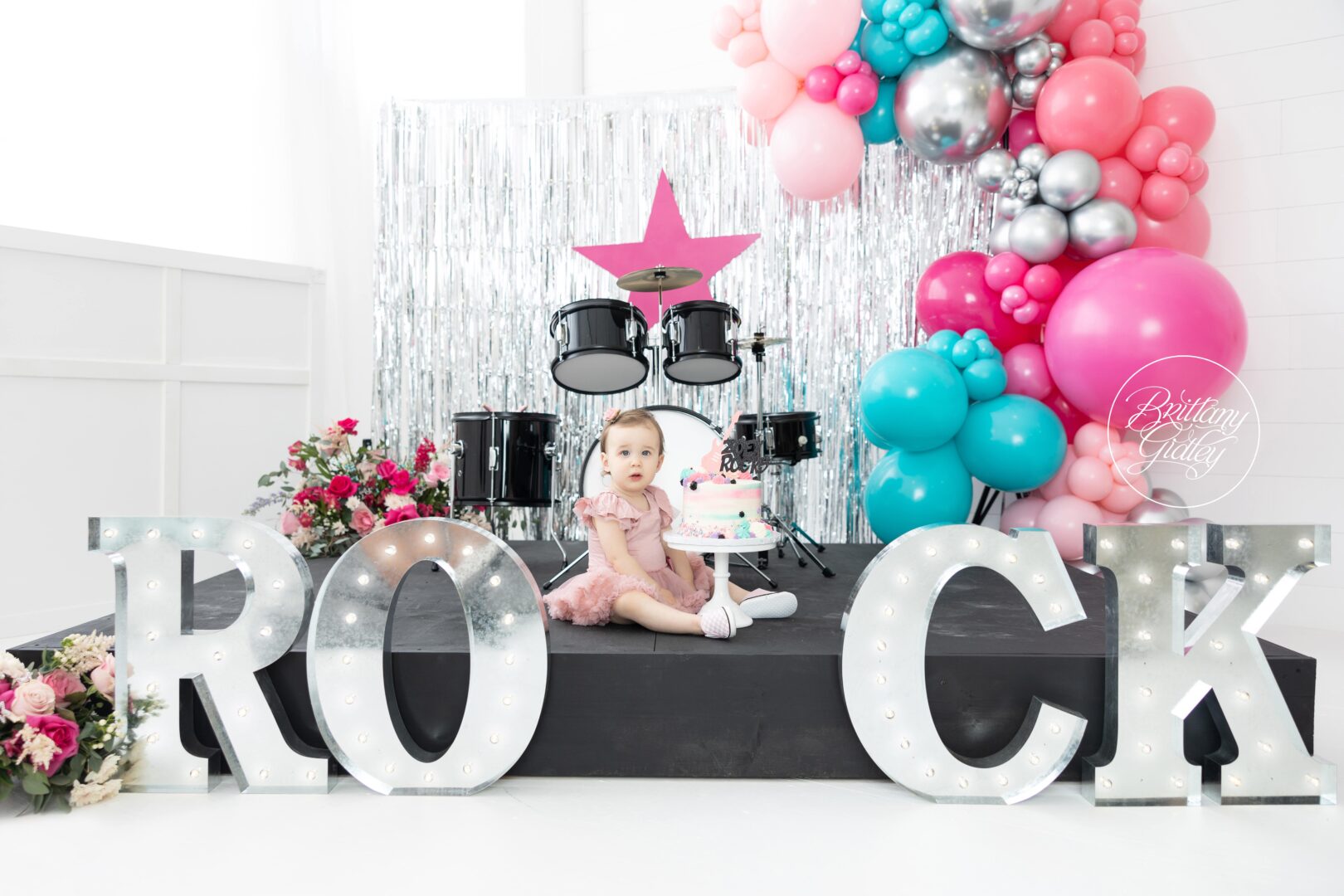 Rock and Roll Photo Shoot Cake Smash