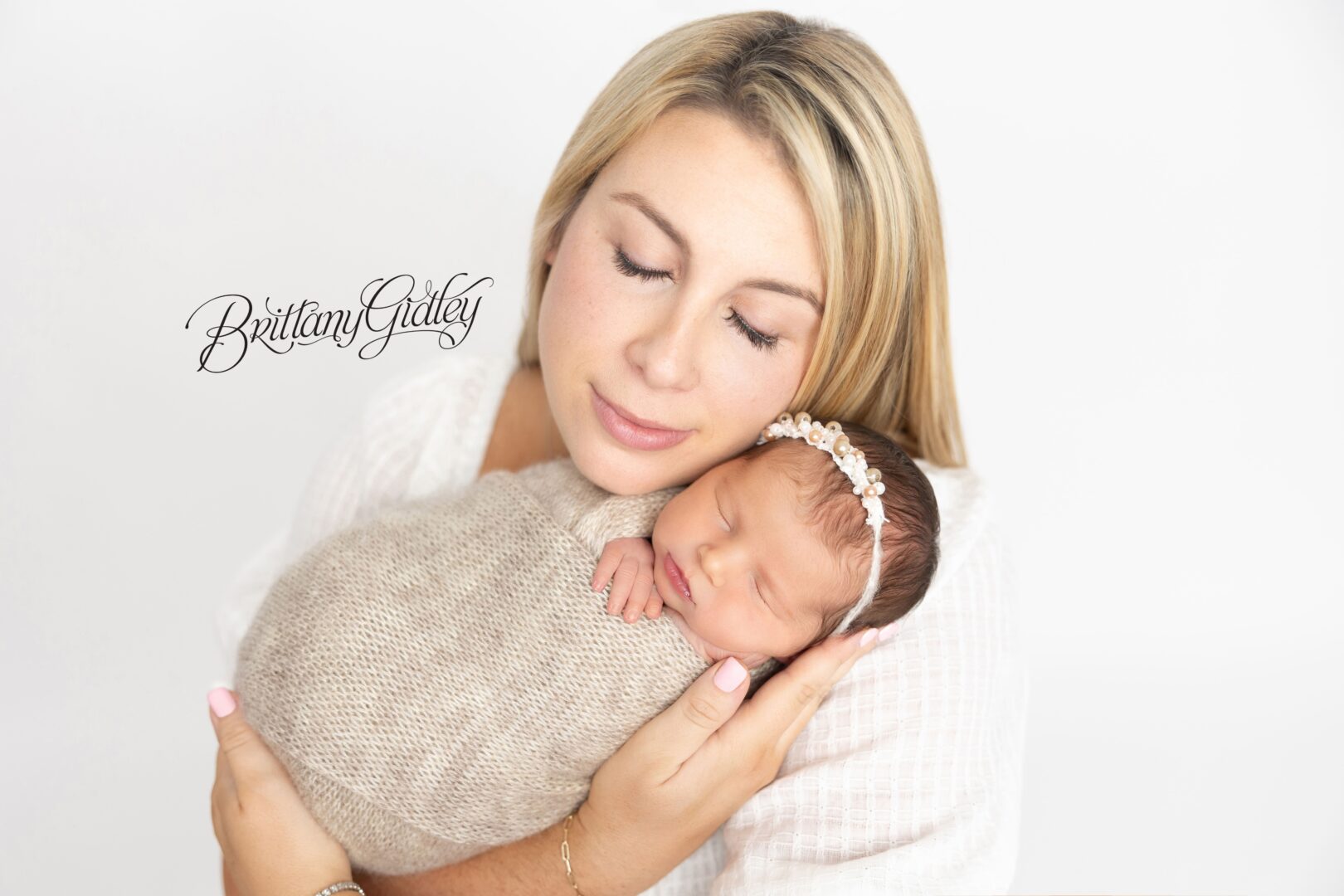 Mother and Newborn Baby Girl
