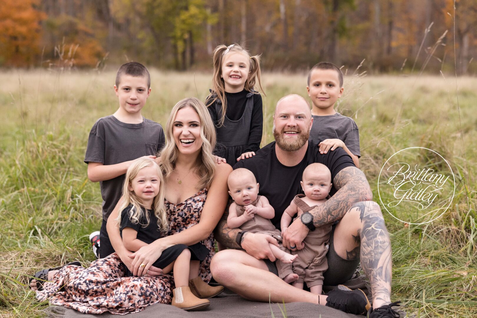 Big Family Photographer | Twin Family Photography