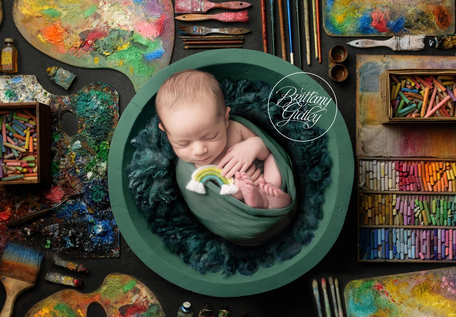 Newborn Paint Photo