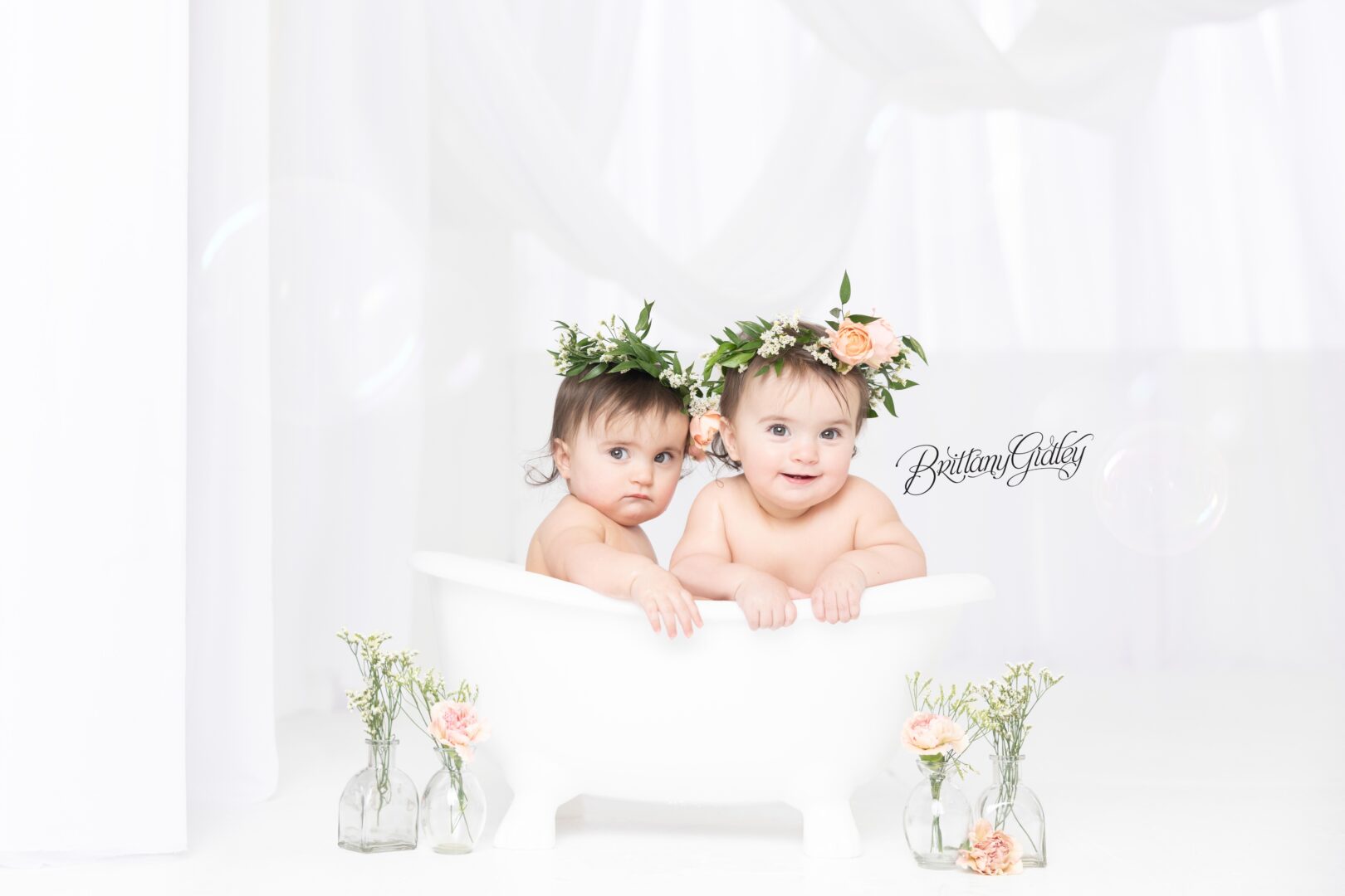 Bubble Bath Photo Shoot Babies