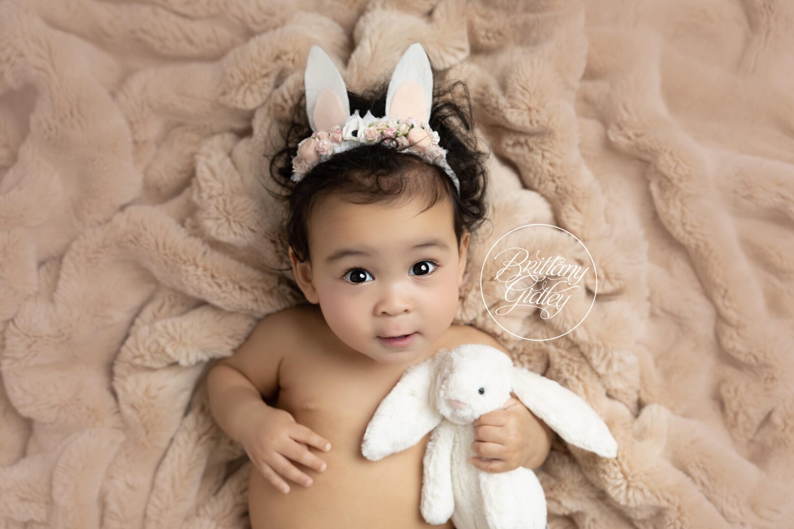 Easter Baby Photo Shoot Bunny