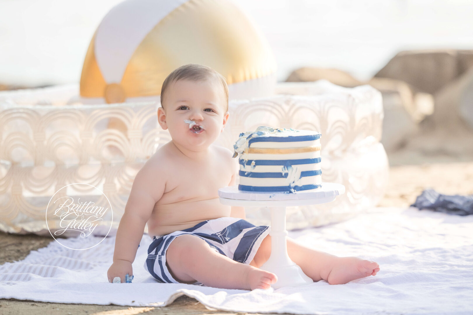 Beach Club Dream Session Cake Smash Photography