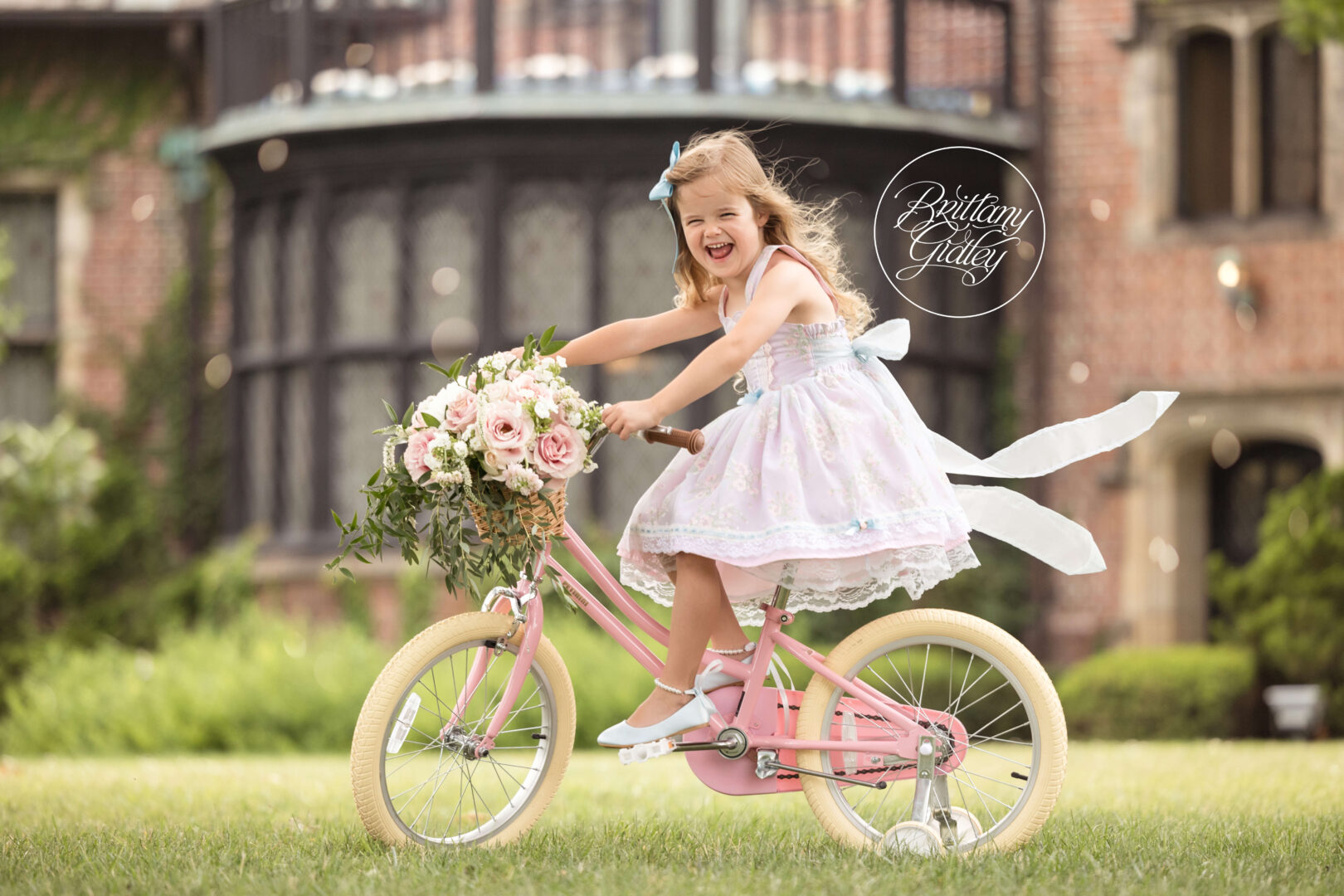 Little Girl on Bike