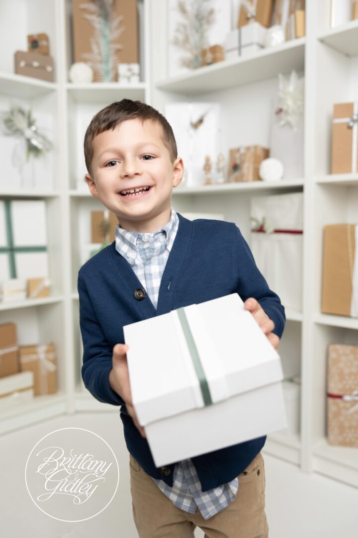 Boy Holding Gift