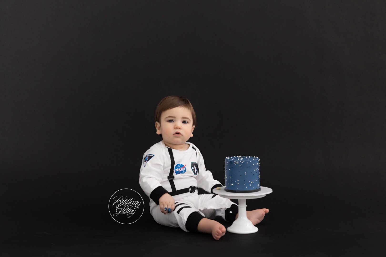 Outer Space Themed Photo Shoot Cake Smash